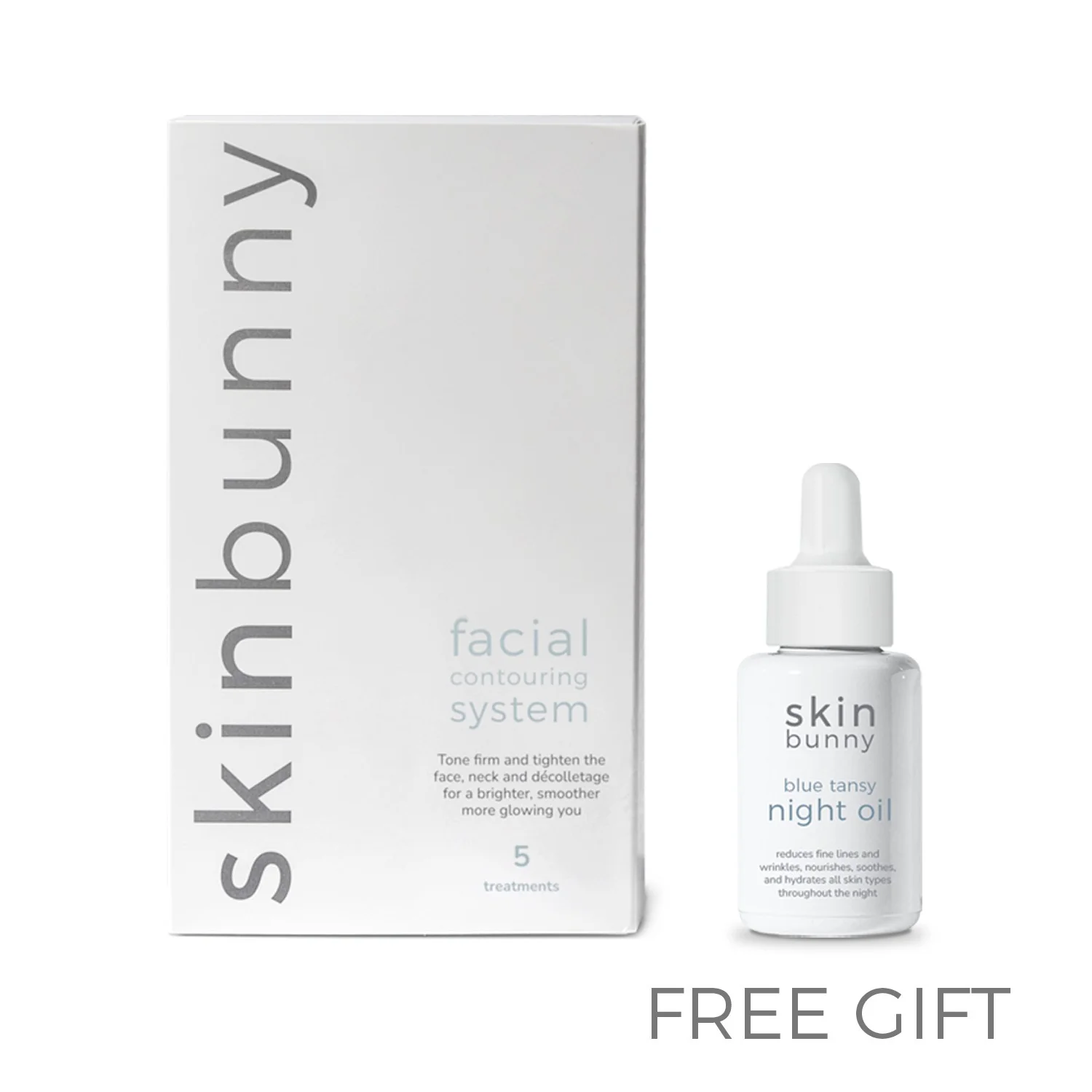 Skinbunny Facial Contouring System with our Blue Tansy Night Oil absolutely FREE